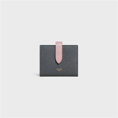 24s celine wallet|Women's Small strap wallet in bicolour grained calfskin .